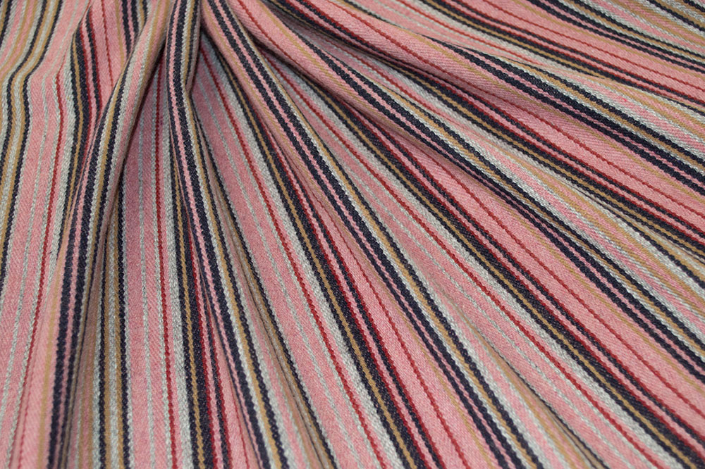 Wool Blends Multi Color Vertical Stripe Wool