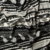 Designer Silk Jersey Knit Boho Abstract Pattern Black/Ivory