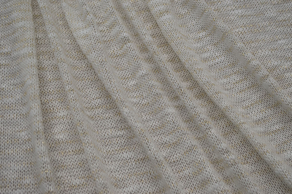 Splendid Sweater Ivory/Gold Lurex