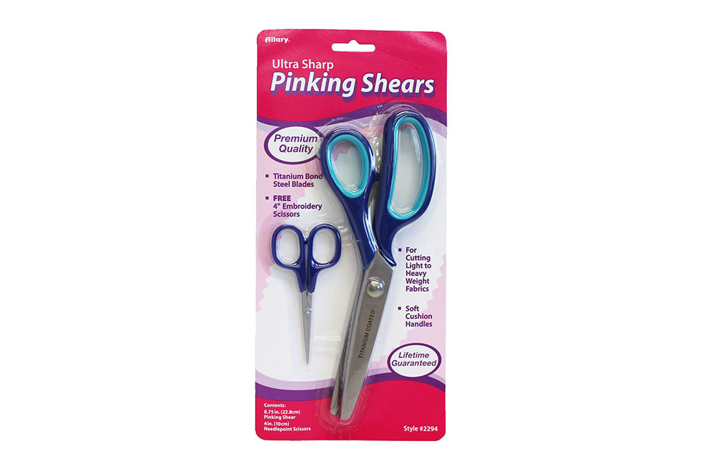 Titanium Pinking Shear and 4 inch Needlepoint in one pack