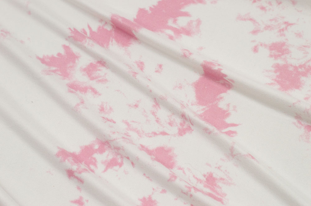 Double Brushed Tie-Dye Pink/Ivory