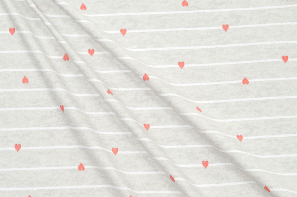 Double Brushed Hearts and Stripes