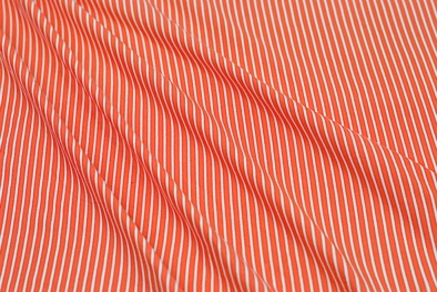 double brushed red orange stripes