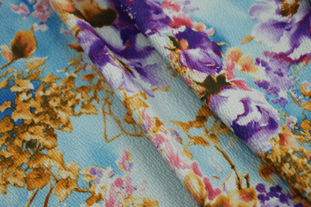 Liverpool Sky Blue Floral Knit
