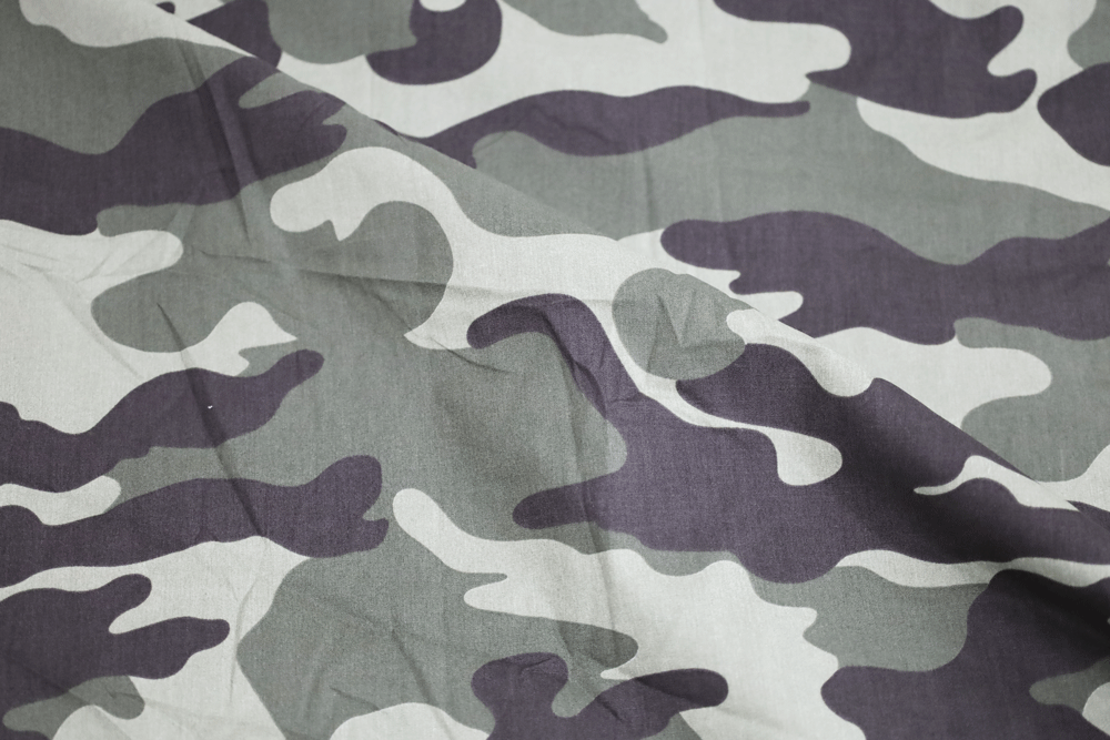 Designer Camouflage Cotton Poplin