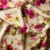 Rayon Challis Dahlia Bouquets Cream/Magenta