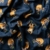 Cotton Flannel Print Baby Sloth Navy/Brown