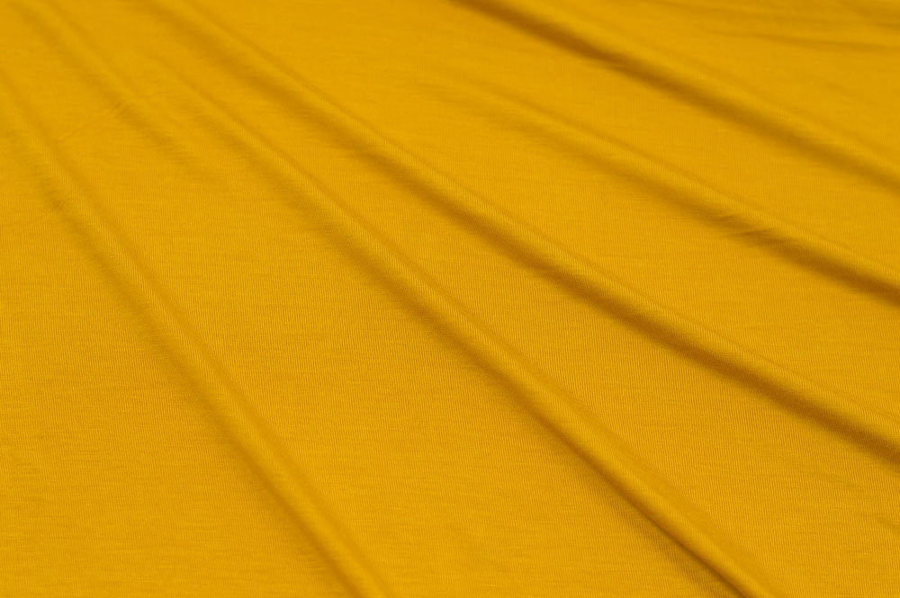 Stretch Bamboo Rayon Jersey Knit Mustard