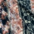 Rayon Challis Delicate Floral Border Pattern Black/Coral