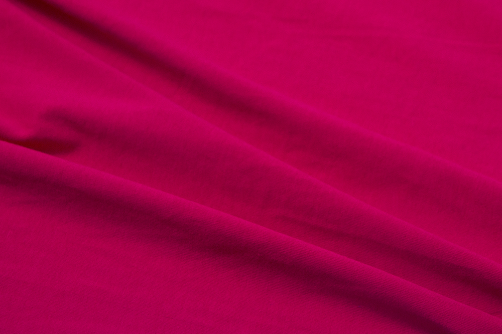 Cotton Spandex Solid Hot Pink