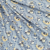 Marketa Stengl by Fabric Merchants Double Brushed Poly Jersey Knit Small Pandas on Cresent Moon Blue/Yellow
