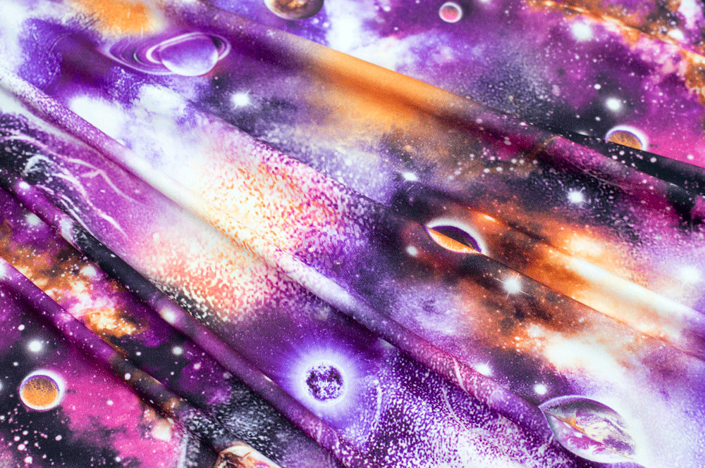 Double Brushed Stellar Galaxy Purple/Orange