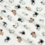 “Playful Prints by Fabric Merchants” Double Brushed Lil Frenchies White/Brown/Black