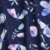 Marketa Stengl by Fabric Merchants Double Brushed Poly Jersey Knit Galaxy Navy/Lilac