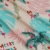 Marketa Stengl by Fabric Merchants Double Brushed Poly Jersey Knit Xmas Palms Baby Pink/Baby Blue