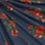 Single Brushed Floral Navy/Red