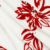 Double Brushed Floral Brush Strokes White/Red