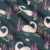Marketa Stengl by Fabric Merchants Digital Swan & Moon Navy/Pink