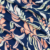 Double Brushed Leaves Navy/Pink