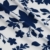Double Brushed Leaves White/Navy