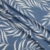 Double Brushed Tropical Leaves Blue/White