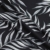 Double Brushed Tropical Leaves Black/White