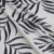 Double Brushed Tropical Leaves White/Black