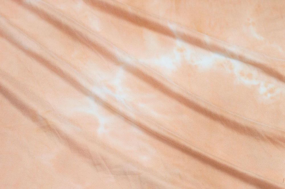 Double Brushed Tie-Dye Peach/White
