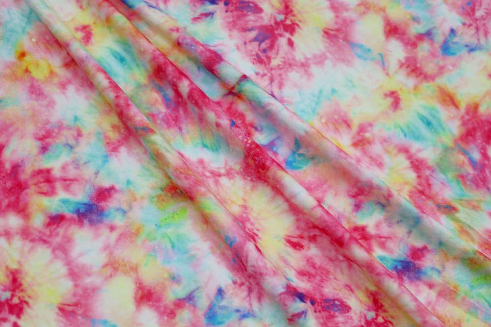 Double Brushed Tie Dye Pink/Yellow
