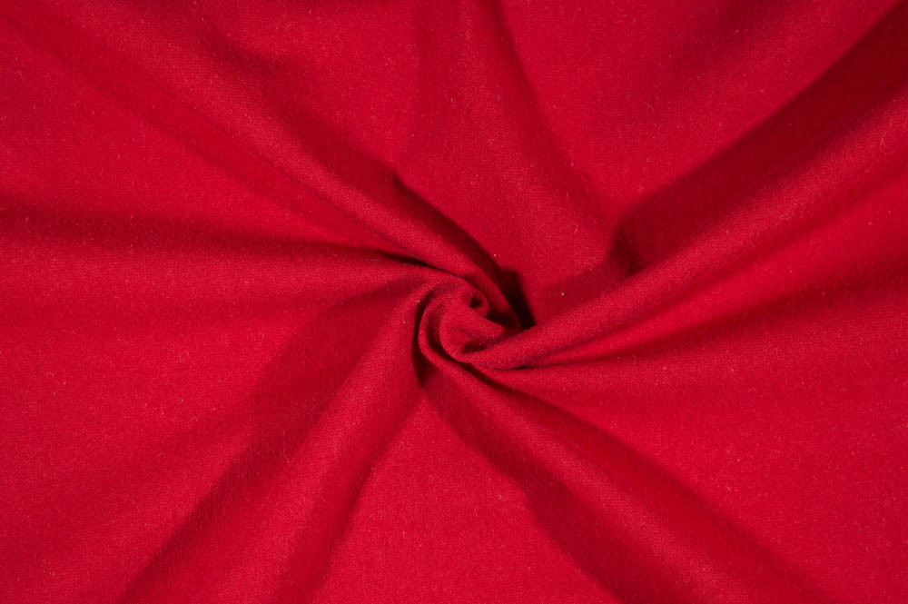 Cotton Spandex Solid Red Scarlet