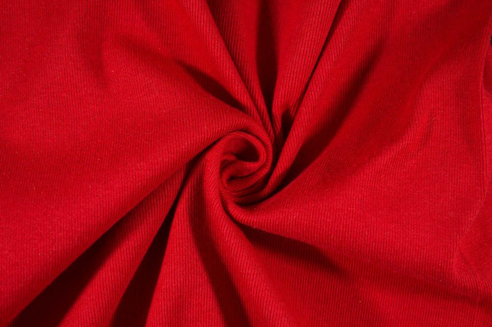 T-Knit Ribbing Red