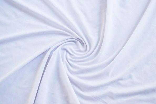 Poly Spandex Solid White